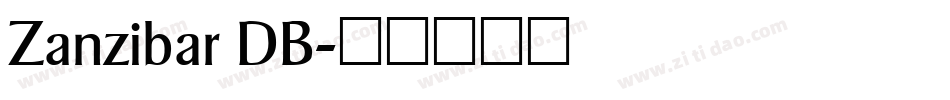 Zanzibar DB字体转换